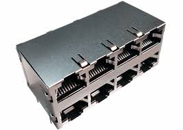 HS Code for RJ45 type stacked modular connector jack having two rows of ...